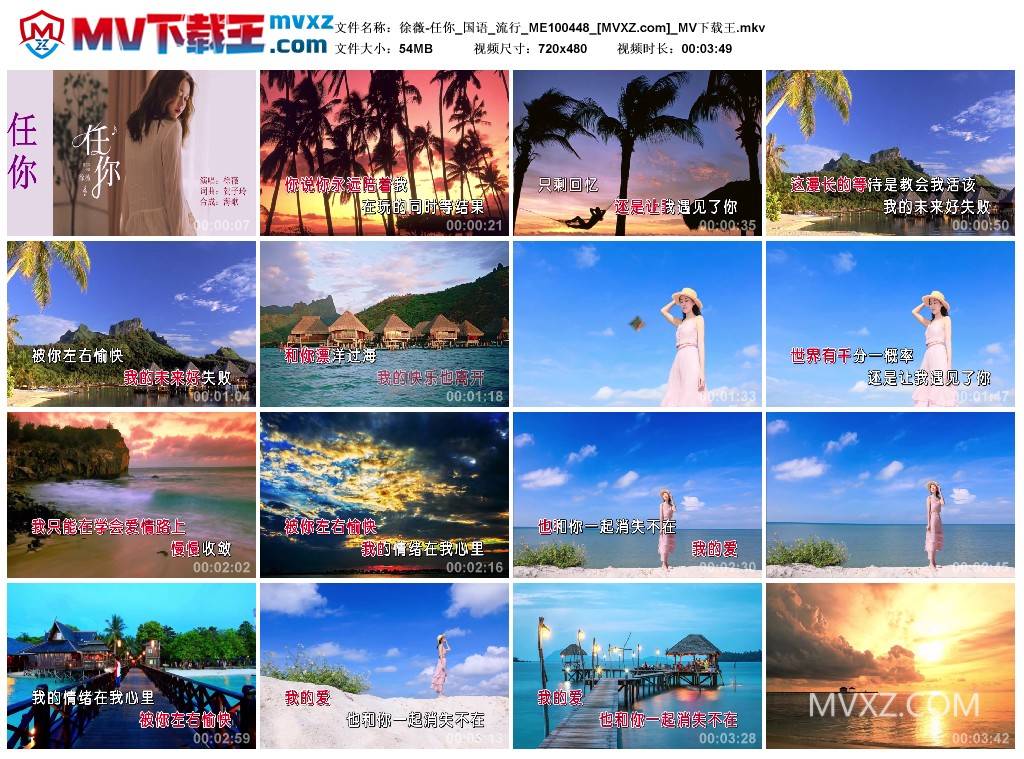 徐薇-任你_国语_流行_ME100448